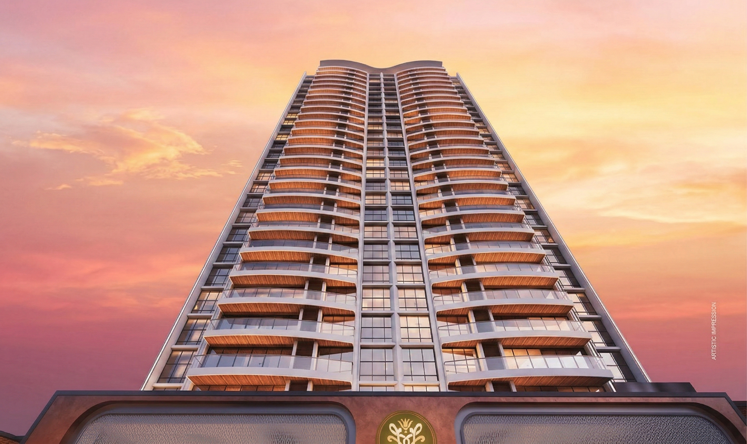 Luxury Apartment Balcony View Balewadi Pune – Majestique Elements – Artistic Impression